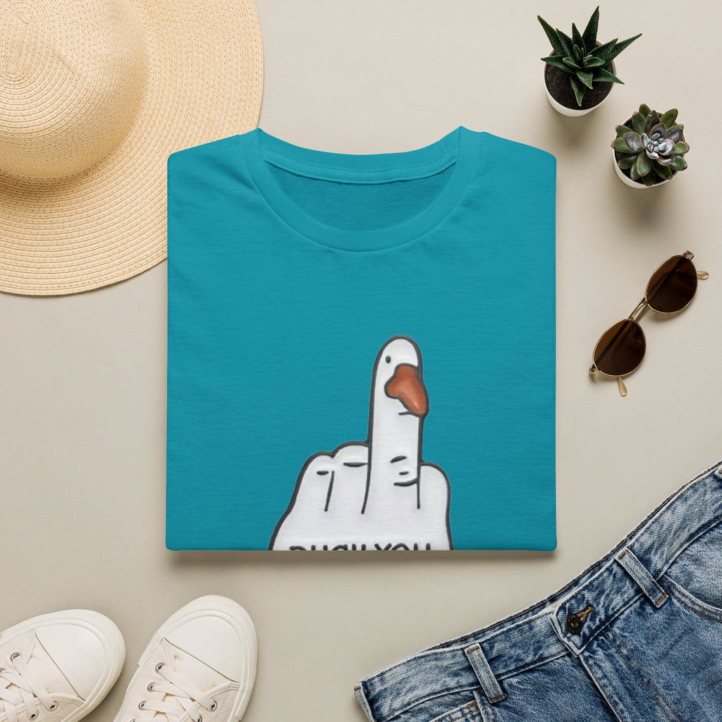 Duck You T-Shirt — Funny Middle Finger Duck Graphic Tee