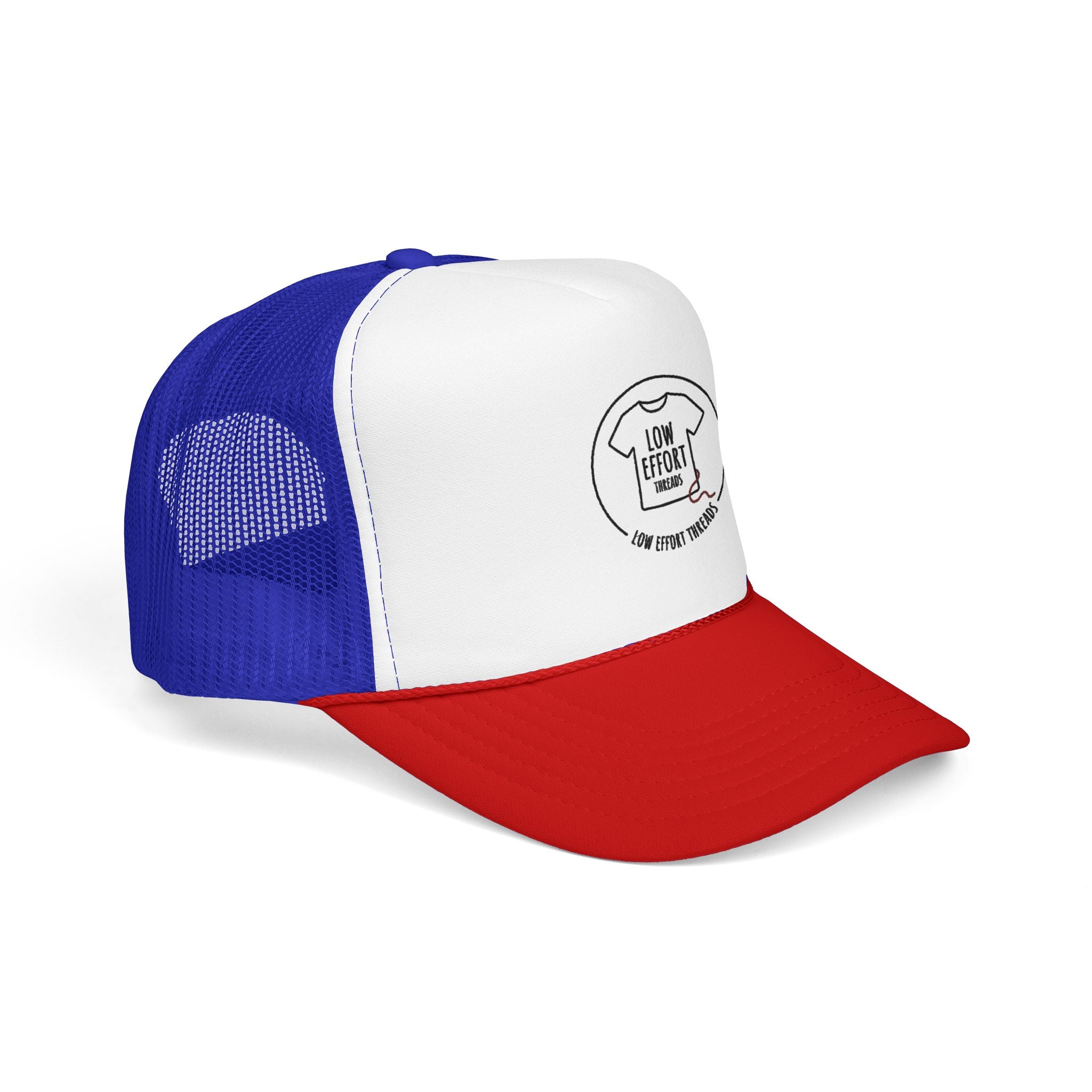 Low Effort Threads Foam Trucker Hat – Casual Graphic Mesh Cap
