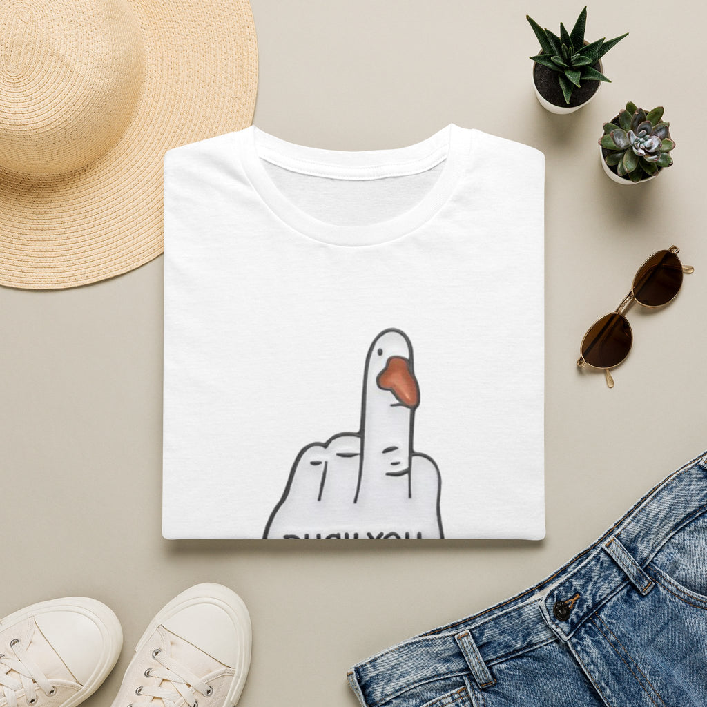 Duck You T-Shirt — Funny Middle Finger Duck Graphic Tee
