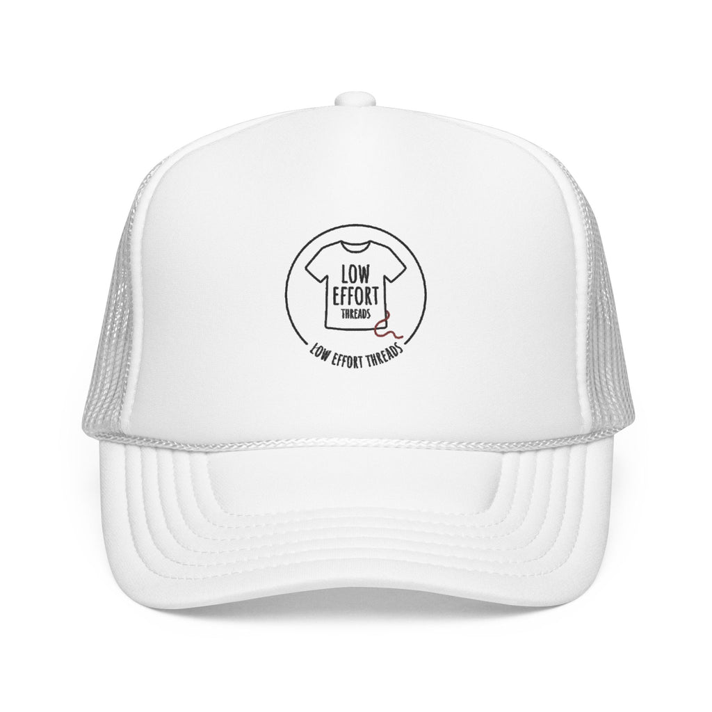Low Effort Threads Foam Trucker Hat – Casual Graphic Mesh Cap