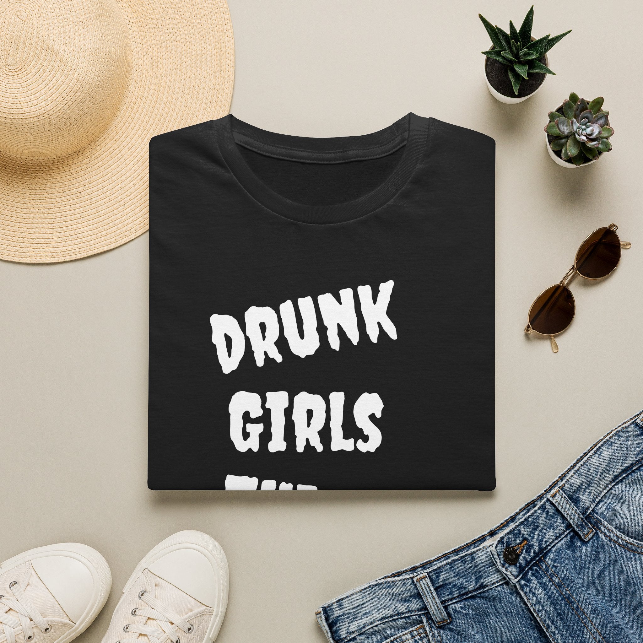 T-Shirt — "Drunk Girls Think I’m Hot" Funny Party Tee