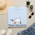 T‑Shirt — "Peace Was Never An Option" Duck Graphic Tee