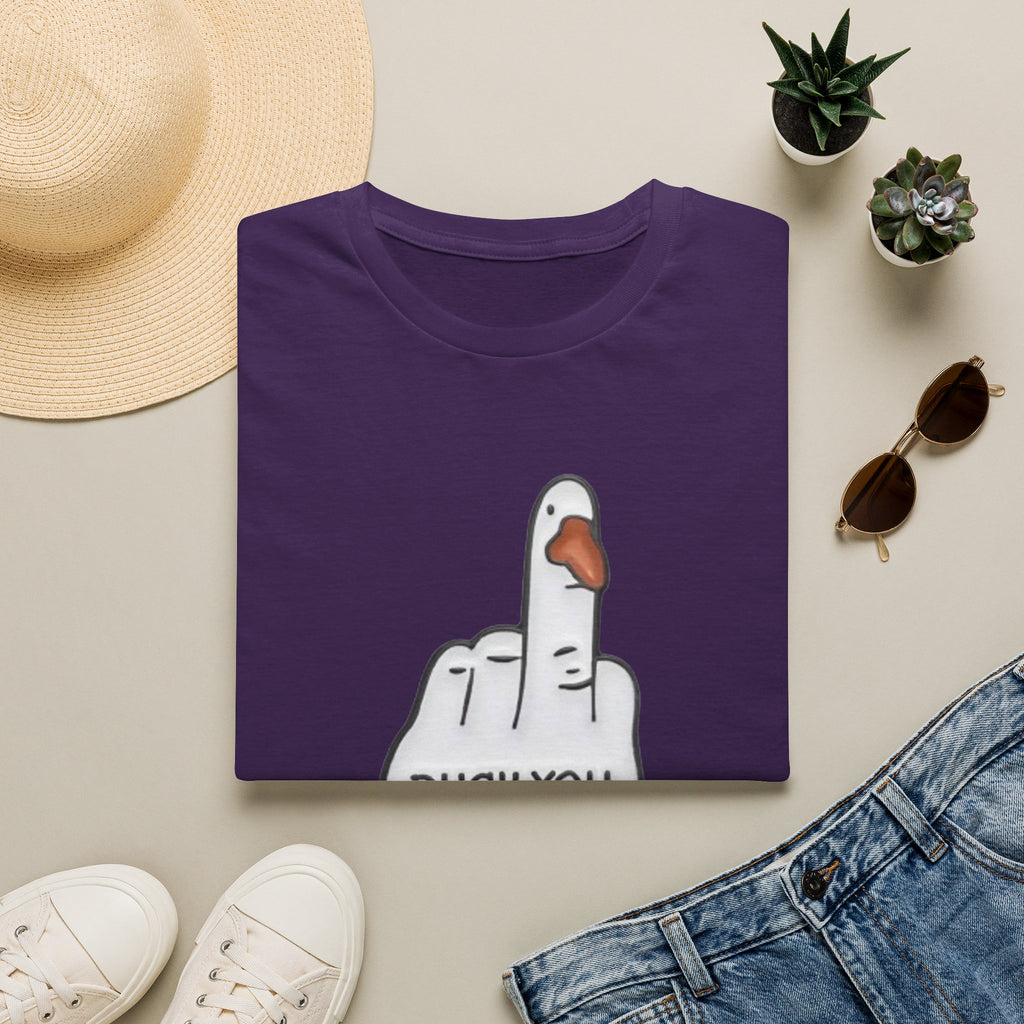 Duck You T-Shirt — Funny Middle Finger Duck Graphic Tee